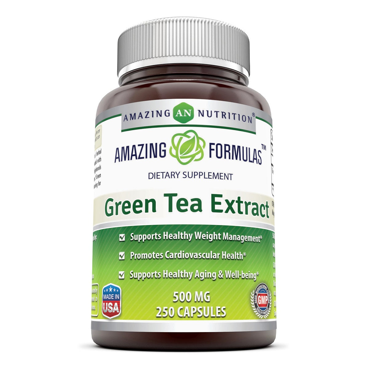 Amazing Formula Green Tea Extract 500 Mg 250 Capsules Amazing Muscle