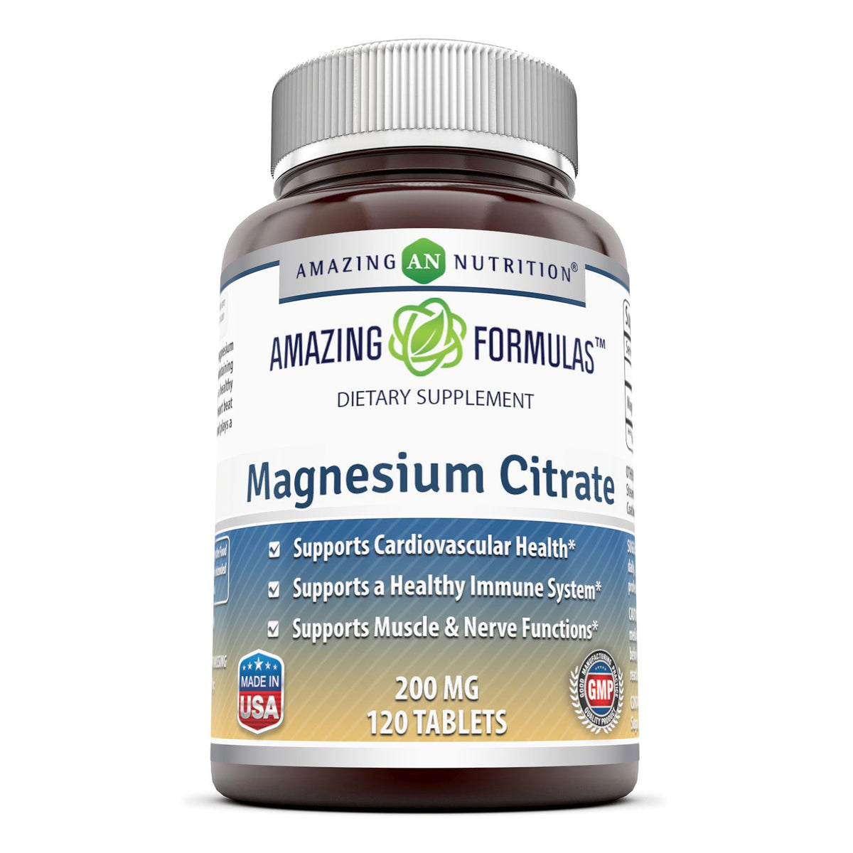 Amazing Formulas Magnesium Citrate 200 Mg 120 Tablets Amazing Muscle