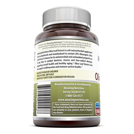 Amazing Formulas Olive Leaf Extract 150mg, 120 Capsules Amazing Muscle
