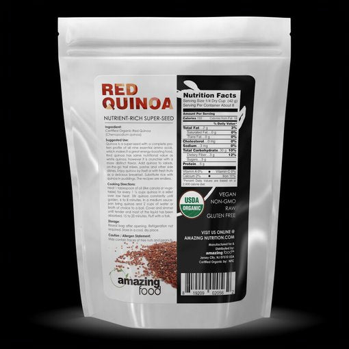 Amazing Food | Organic Red Quinoa | 12oz