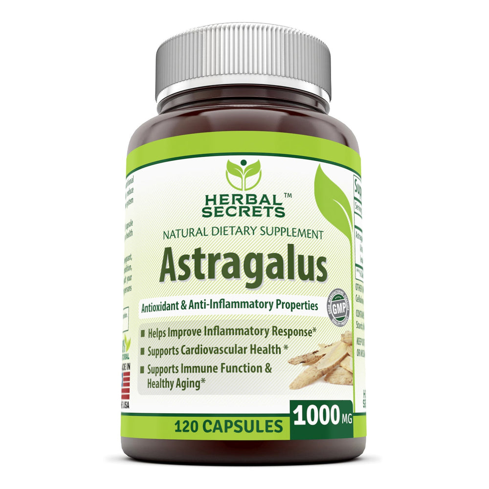Herbal Secrets Astragalus | 1000mg 120 Capsules