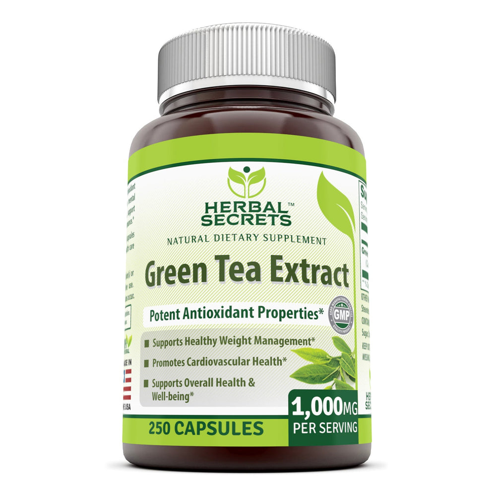 Herbal Secrets Green Tea Extract | 1000mg 250 Capsules