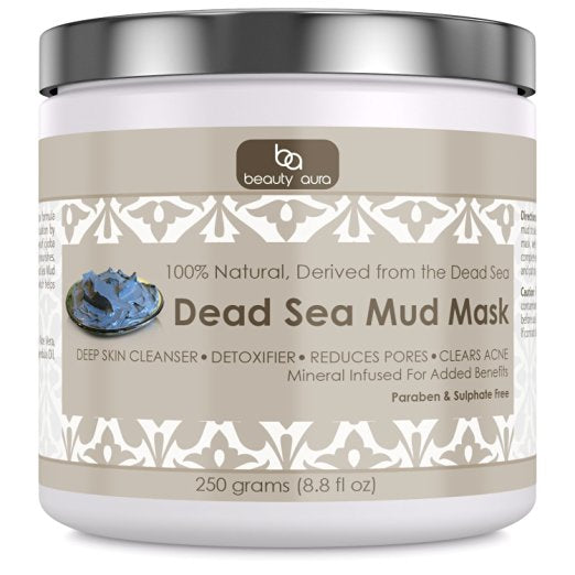 
                
                    Load image into Gallery viewer, Beauty Aura Dead Sea Mud Mask 250 Grams 8.8 Fl Oz
                
            