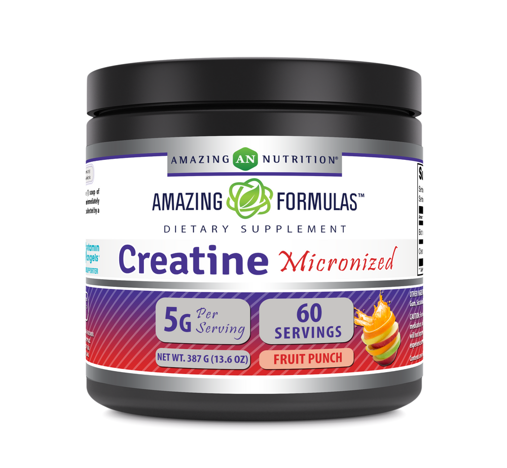 Micronized Creatine Monohydrate | Fruit Punch | 5g 60srvgs