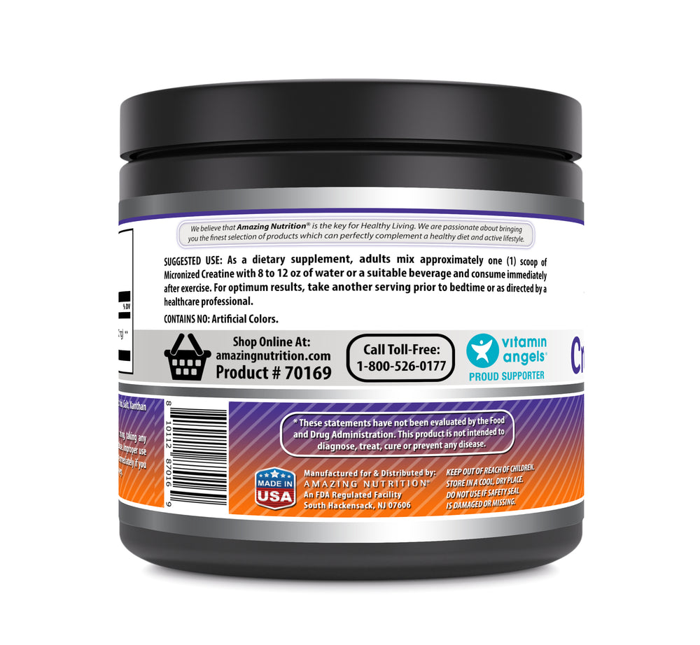 Amazing Formulas Micronized Creatine Monohydrate | 1 Lb Orange