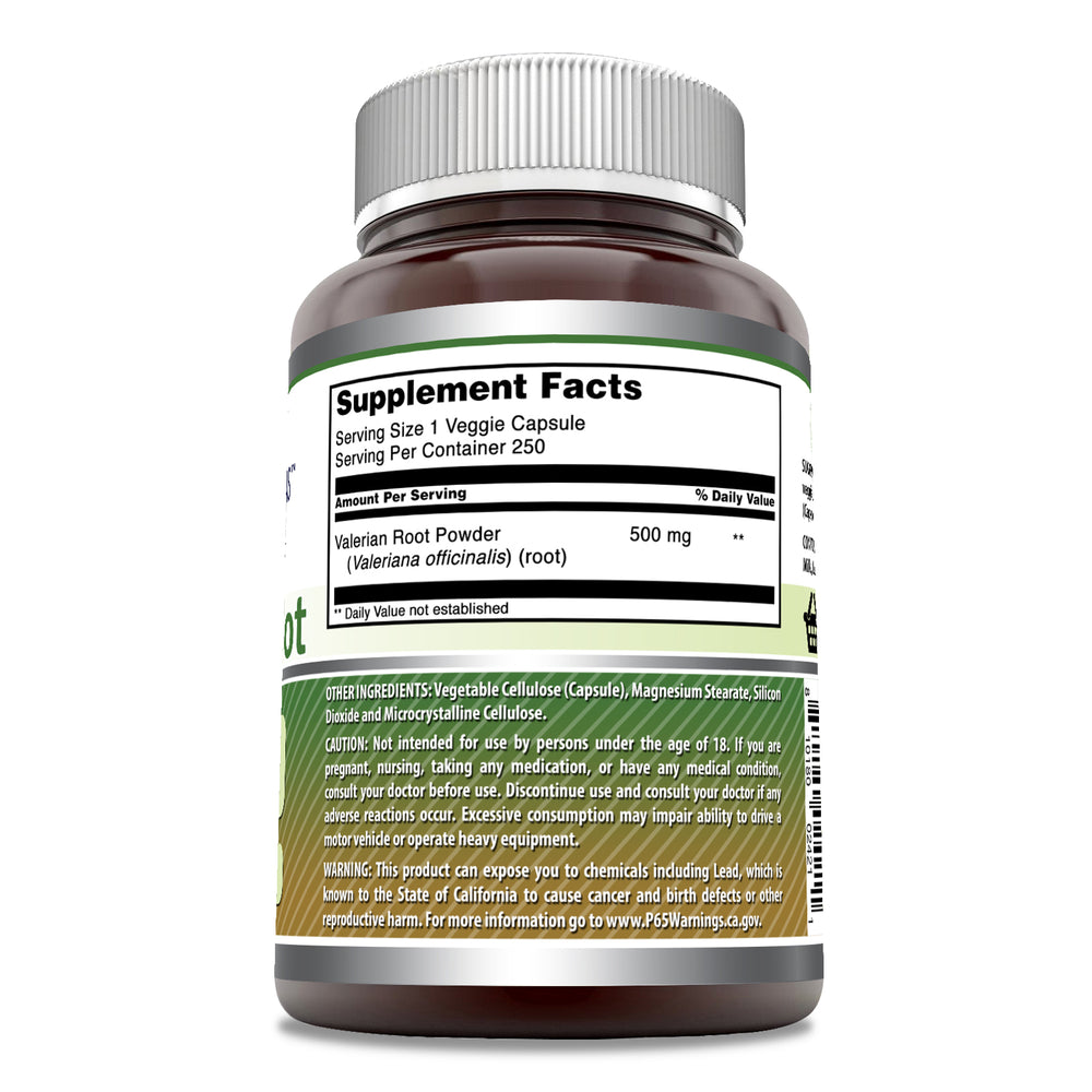 Amazing Formulas Valerian Root 500 Mg 250 Capsules