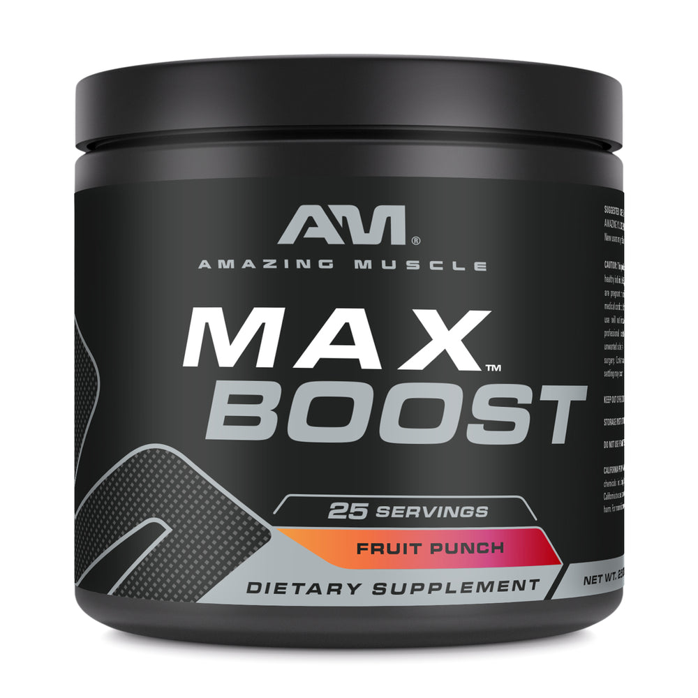 Amazing Muscle Max Boost | Intense Pre-Workout Supplement | 25 Servings