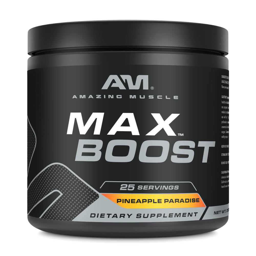 Amazing Muscle Max Boost | Intense Pre-Workout Supplement | 25 Servings