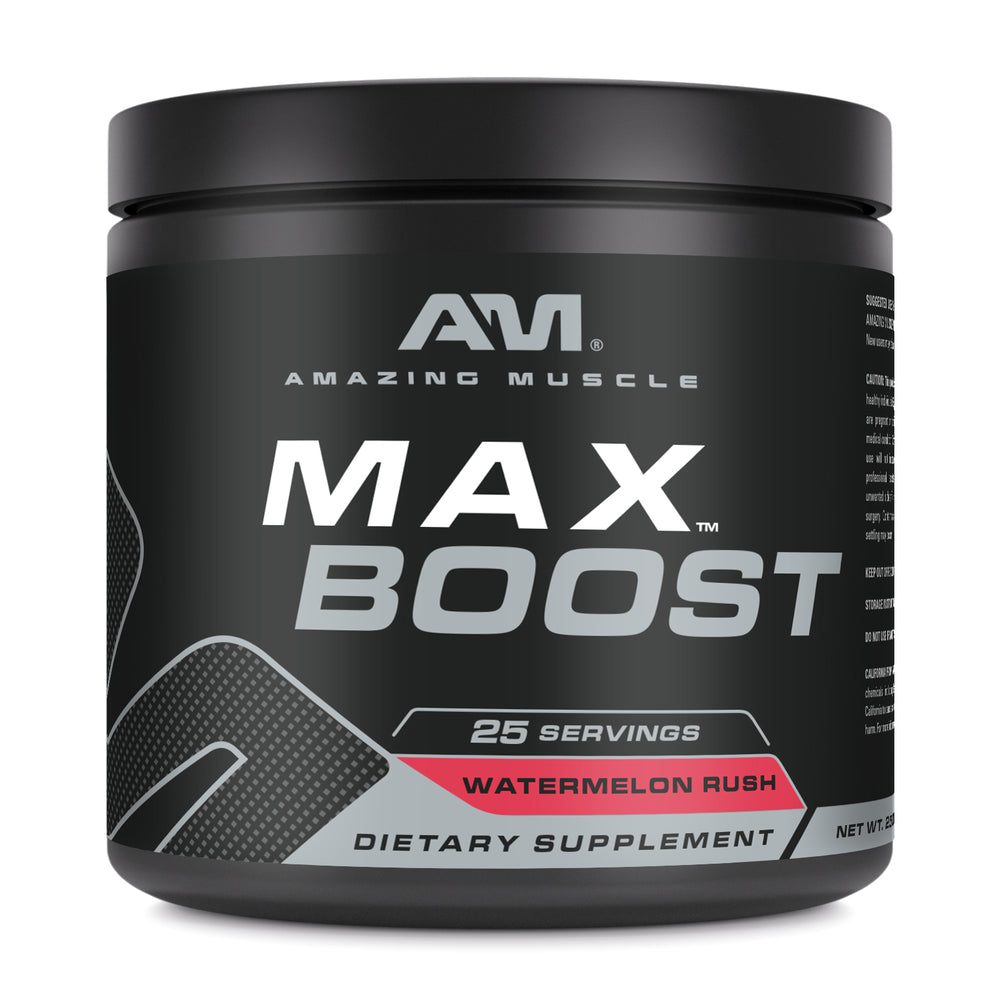 Amazing Muscle Max Boost | Intense Pre-Workout Supplement | 25 Servings