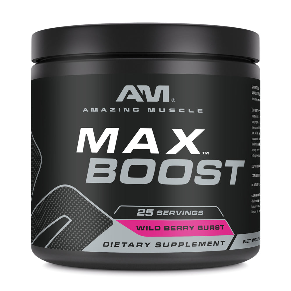 Amazing Muscle Max Boost | Intense Pre-Workout Supplement | 25 Servings
