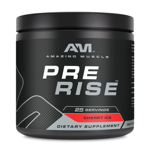 Amazing Muscle Pre Rise Pre-Workout Powder with Caffeine & Beta-Alanine for Men & Women | 25 Servings