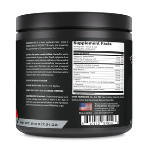 Amazing Muscle Pre Rise Pre-Workout Powder with Caffeine & Beta-Alanine for Men & Women | 25 Servings