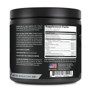 Amazing Muscle Pre Rise Pre-Workout Powder with Caffeine & Beta-Alanine for Men & Women | 25 Servings