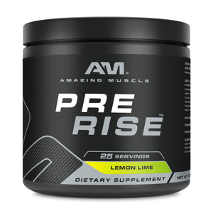 Amazing Muscle Pre Rise Pre-Workout Powder with Caffeine & Beta-Alanine for Men & Women | 25 Servings