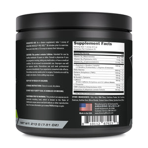 Amazing Muscle Pre Rise Pre-Workout Powder with Caffeine & Beta-Alanine for Men & Women | 25 Servings