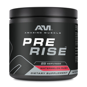 Amazing Muscle Pre Rise Pre-Workout Powder with Caffeine & Beta-Alanine for Men & Women | 25 Servings