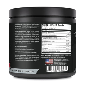 Amazing Muscle Pre Rise Pre-Workout Powder with Caffeine & Beta-Alanine for Men & Women | 25 Servings