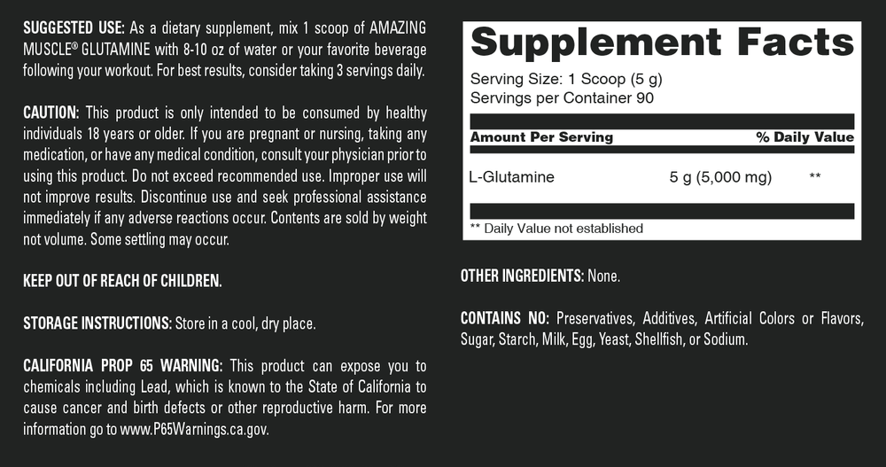 GLUTAMINE | UNFLAVORED