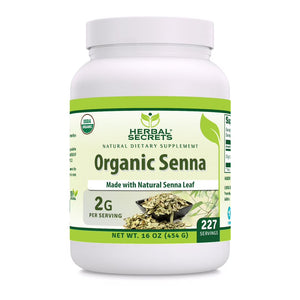 Herbal Secrets Certified Organic Senna Powder | 16 Oz