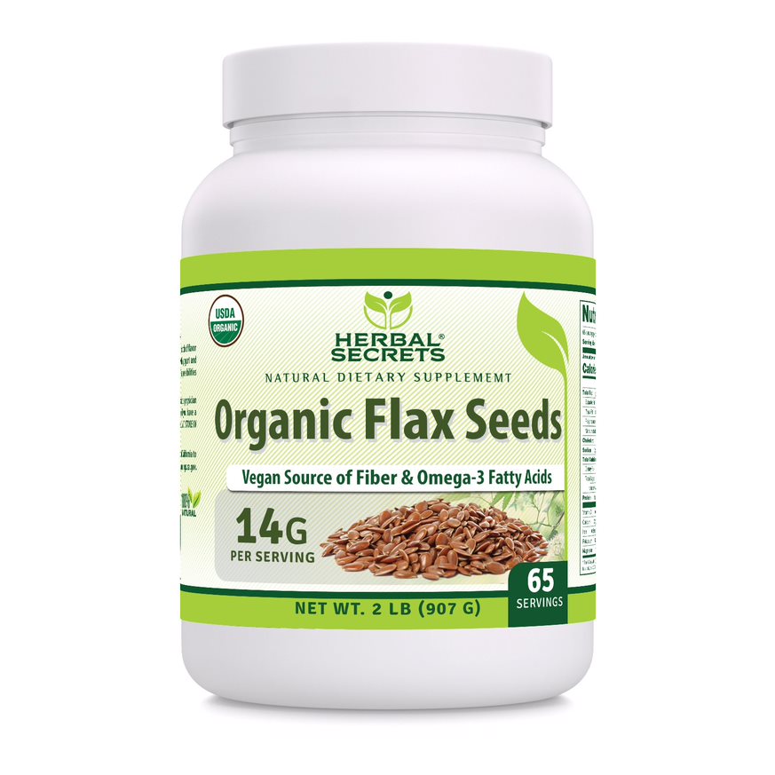 
                
                    Load image into Gallery viewer, Herbal Secrets USDA Certified Organic Ground Flaxseed | 2 Lbs
                
            