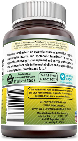 Amazing Formulas Chromium Picolinate Supplement 1000 mcg 120 Tablets
