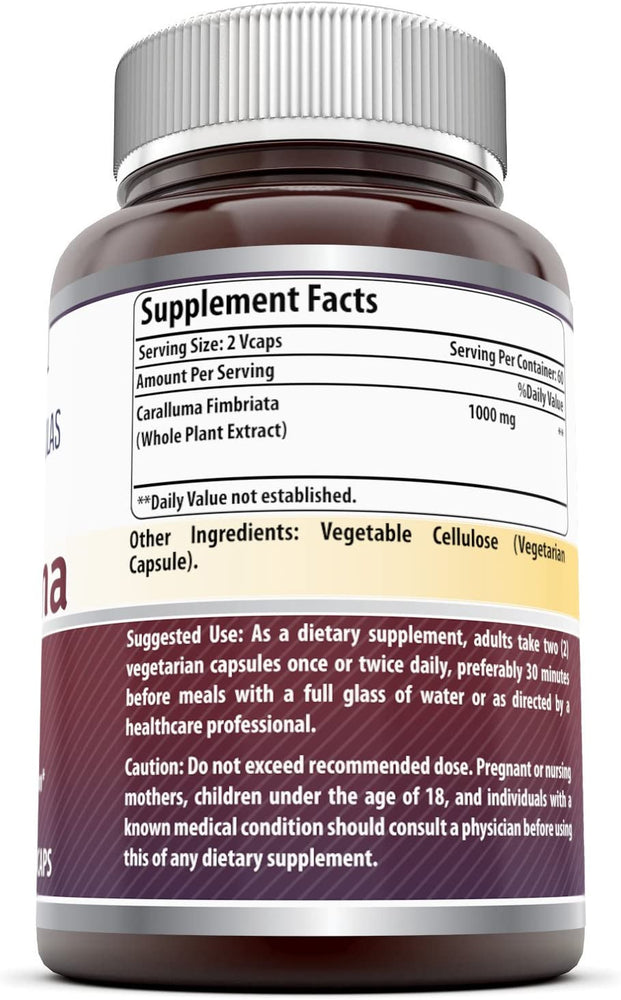 Amazing Formulas Caralluma 1000 Mg 120 Veggie Capsules