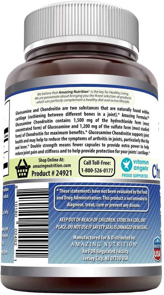 Amazing Formulas Double Strength Glucosamine Chondroitin 180 Tablets