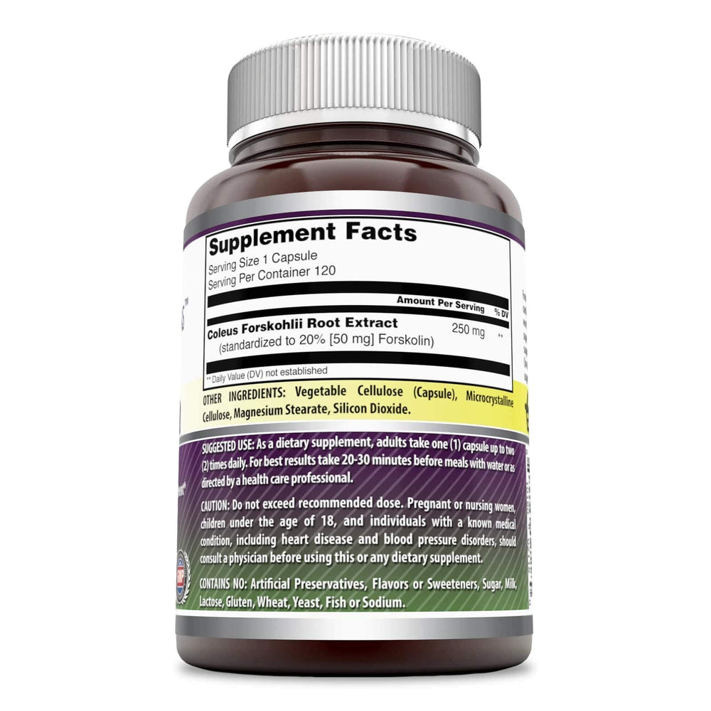 Amazing Formulas Forskolin Extract 250 Mg 120 Capsules