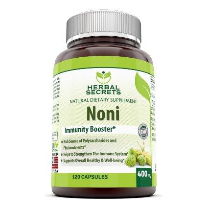 
                
                    Load image into Gallery viewer, Herbal Secrets Noni - 400 Mg, 120 Capsules - Amazing Nutrition
                
            