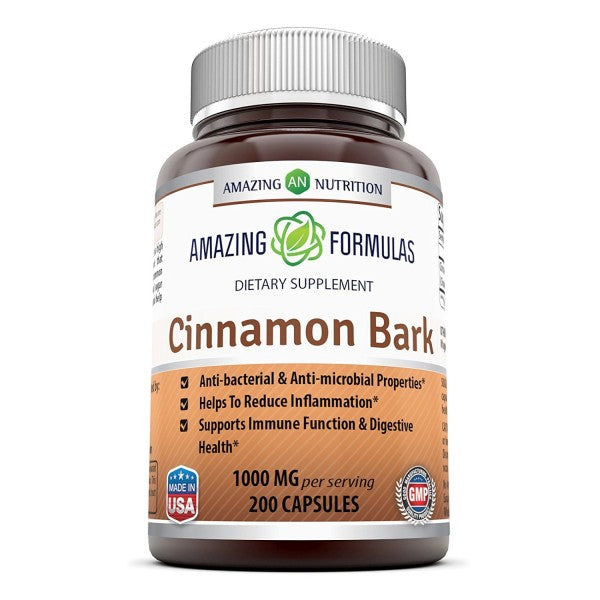 Amazing Formulas Cinnamon Bark 500 mg 200 Capsules