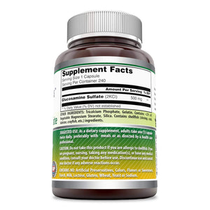 Amazing Formulas Glucosamine Sulfate 500 Mg 240 Capsule