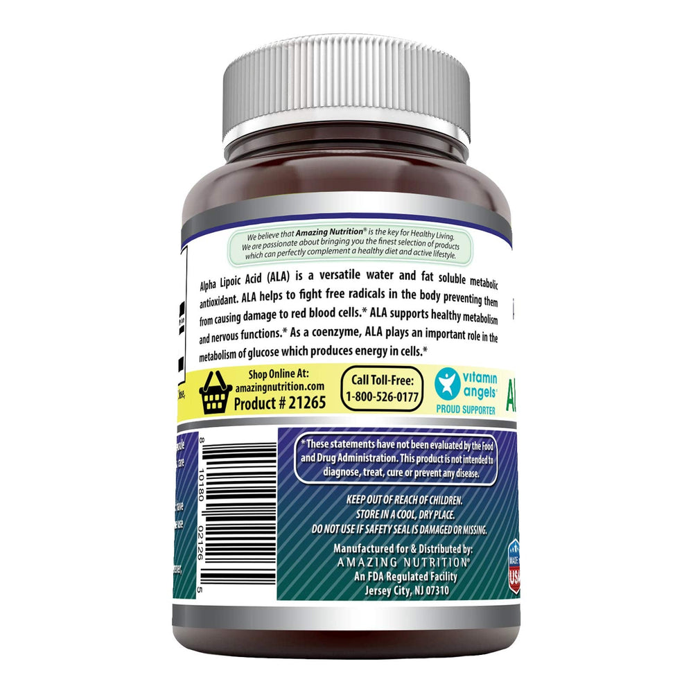 Amazing Formulas Alpha Lipoic Acid 600 mg 120 Capsules