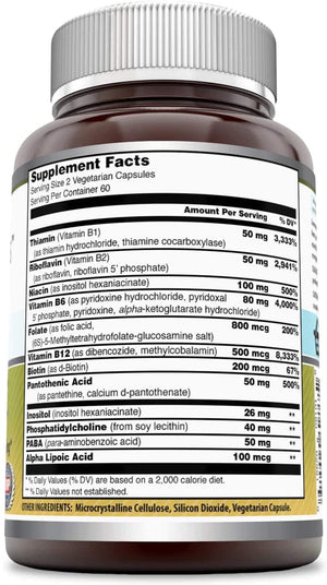 Amazing Formulas Coenzyme B Complex 120 Vegetarian Capsules