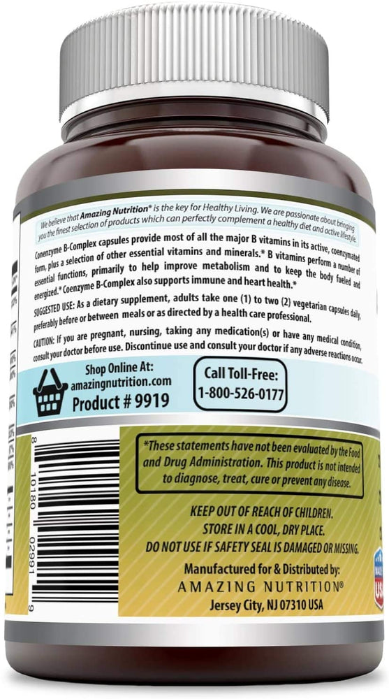 Amazing Formulas Coenzyme B Complex 120 Vegetarian Capsules