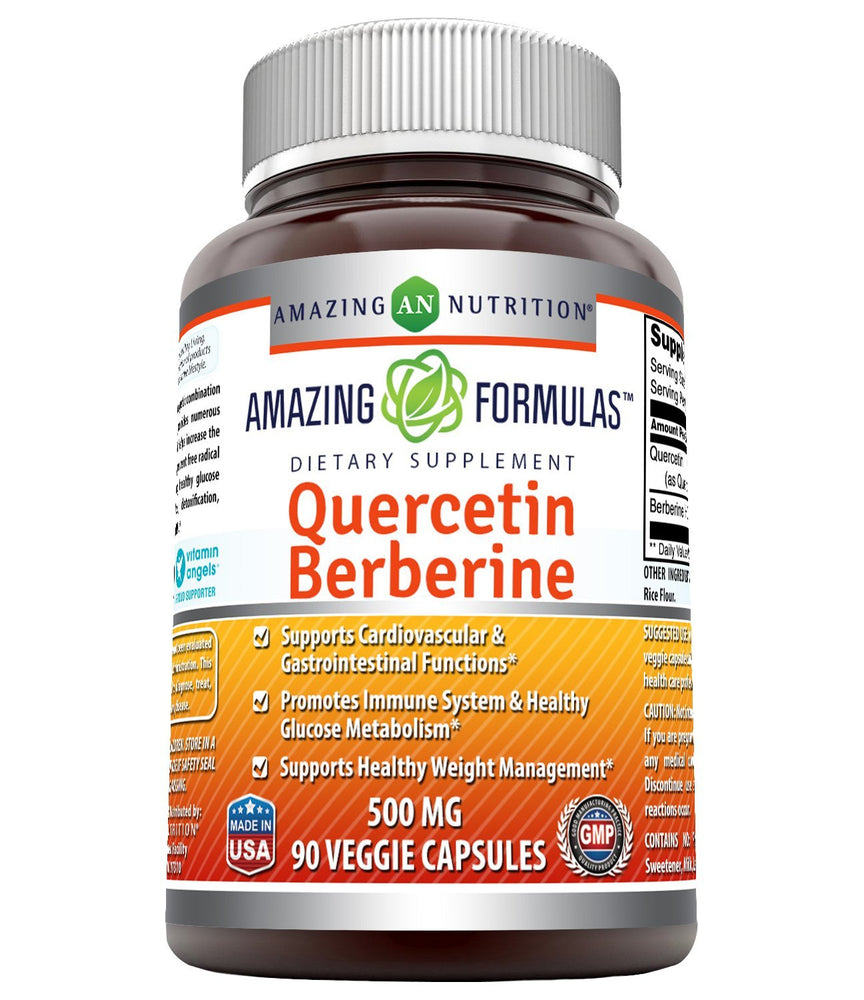 Amazing Formulas Quercetin Berberine 90 Veggie Capsules