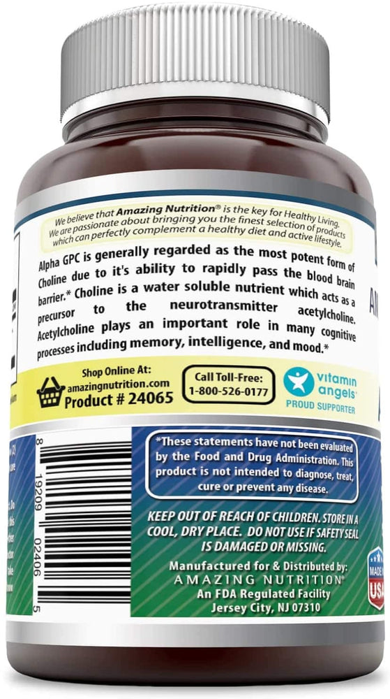 Amazing Formulas Alpha-GPC 300 Mg 60 Capsules