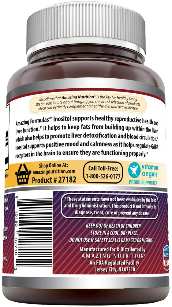 Amazing Formulas Inositol 1000 Mg 120 Tablets