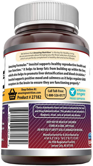 Amazing Formulas Inositol 1000 Mg 120 Tablets