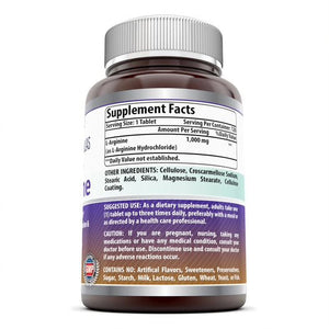 Amazing Nutrition L-Arginine 1000mg Supplement 120 Tablets