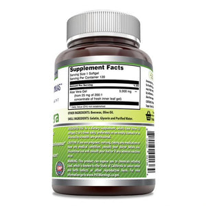 Amazing Formulas Aloe Vera 5000 mg 120 Softgels