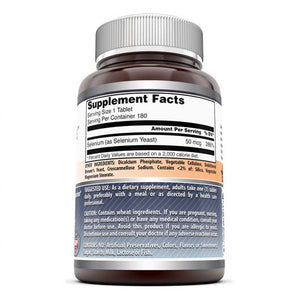 Amazing Formulas Selenium 50 Mcg 180 Tablets