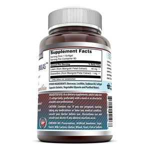 Amazing Formulas Lutein 40 mg with Zeaxanthin 1600 mcg- 60 Softgels