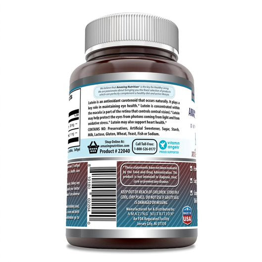 Amazing Formulas Lutein 20 mg with Zeaxanthin 800 mcg  240 Softgels