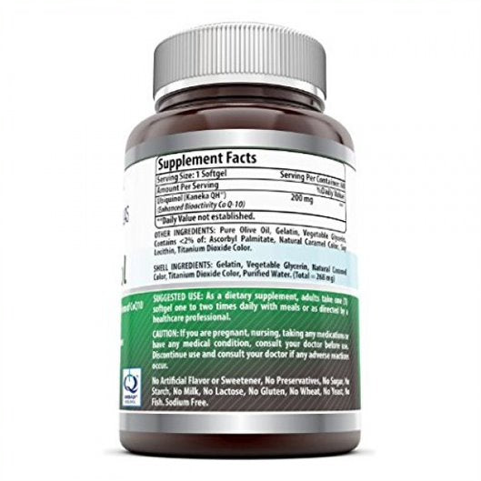 Amazing Formulas Ubiquinol 200 Mg 60 Softgels
