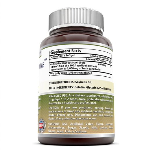 
                
                    Load image into Gallery viewer, Amazing Formulas Garlic Supplement 5000 mg 120 softgels
                
            