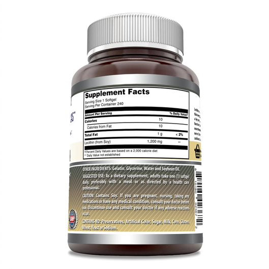 Amazing Formulas Lecithin 1200 mg 240 Softgels