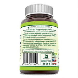 Herbal Secrets Caralluma 800 Mg Per Serving 120 Veggie Capsules