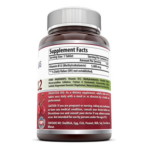 Amazing Formulas Methyl B12 Dietary Supplement 5000 mcg 60 Chewable Tablets