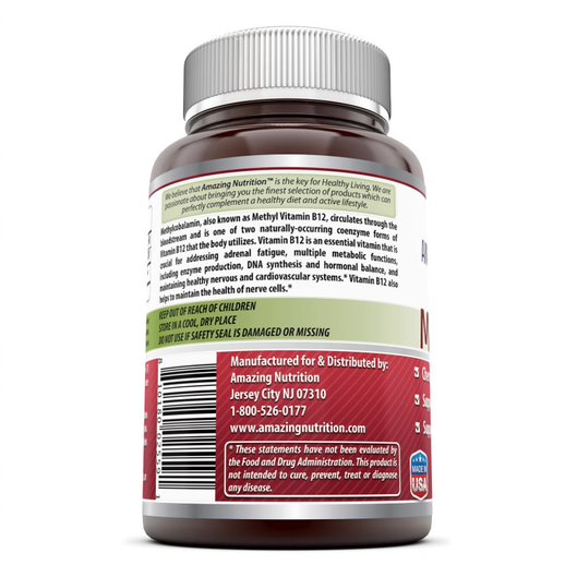 Amazing Formulas Methyl B12 Dietary Supplement 5000 mcg 60 Chewable Tablets