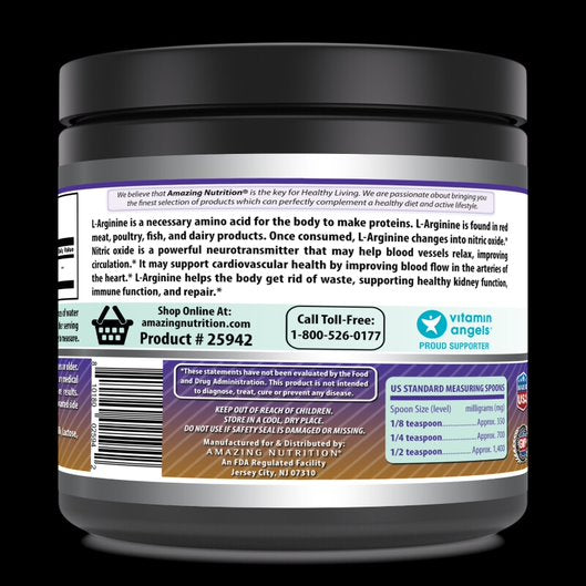 Amazing Formulas L-Arginine 1 lb Powder (Approx. 454 Servings)